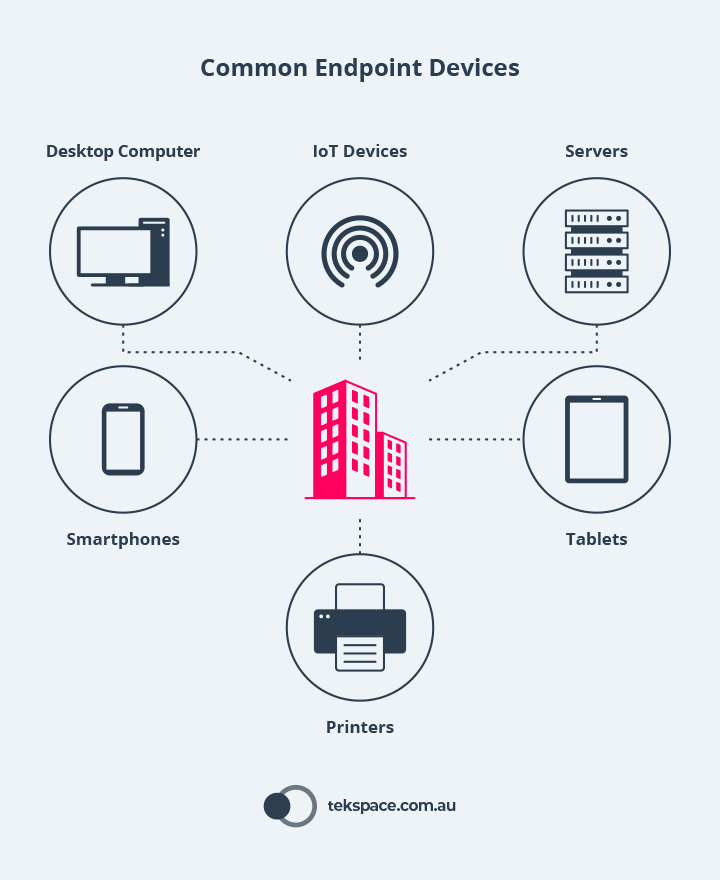 Diagram of Common Endpoint Devices